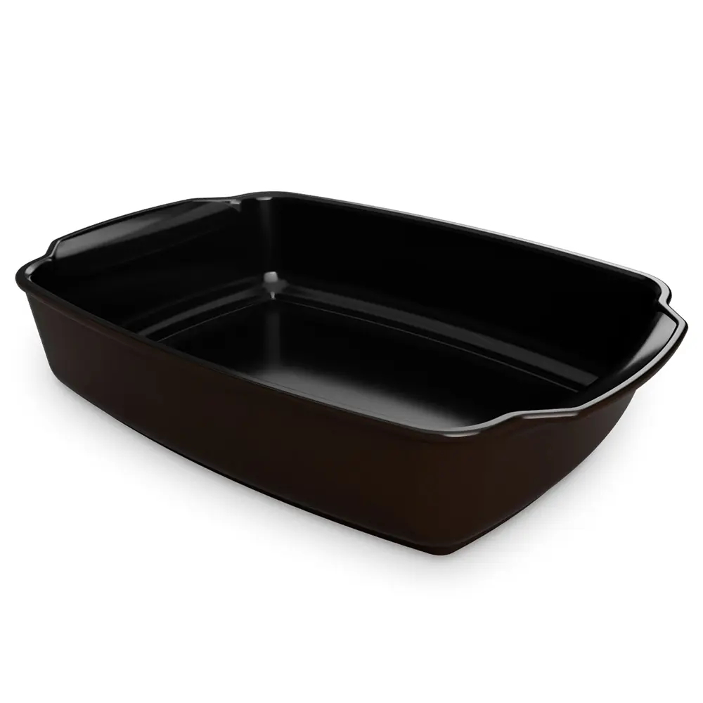 A5715-ASSADEIRA-GUSTO-31X24CM-3500ML-CHOCOLATE Assadeira Gusto Ceraflame Retangular 31x24x7,5cm 3500ml - Chocolate - Imagem 1