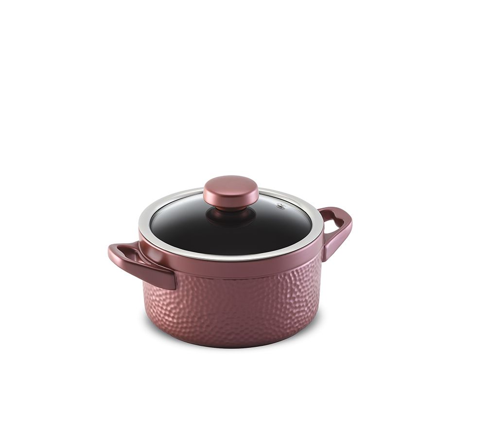 Caçarola Ceraflame Martelada 18cm 2 Com Paredes Altas E Abertura Grande