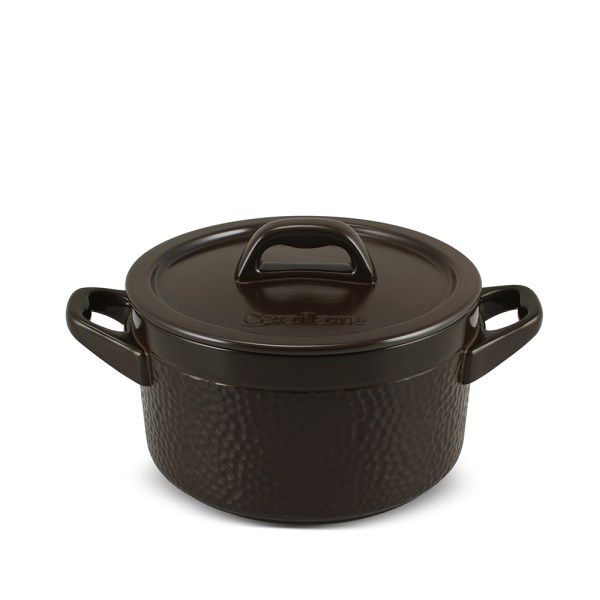 Caçarola Ceraflame Martelada 18cm 2 Com Paredes Altas E Abertura Grande