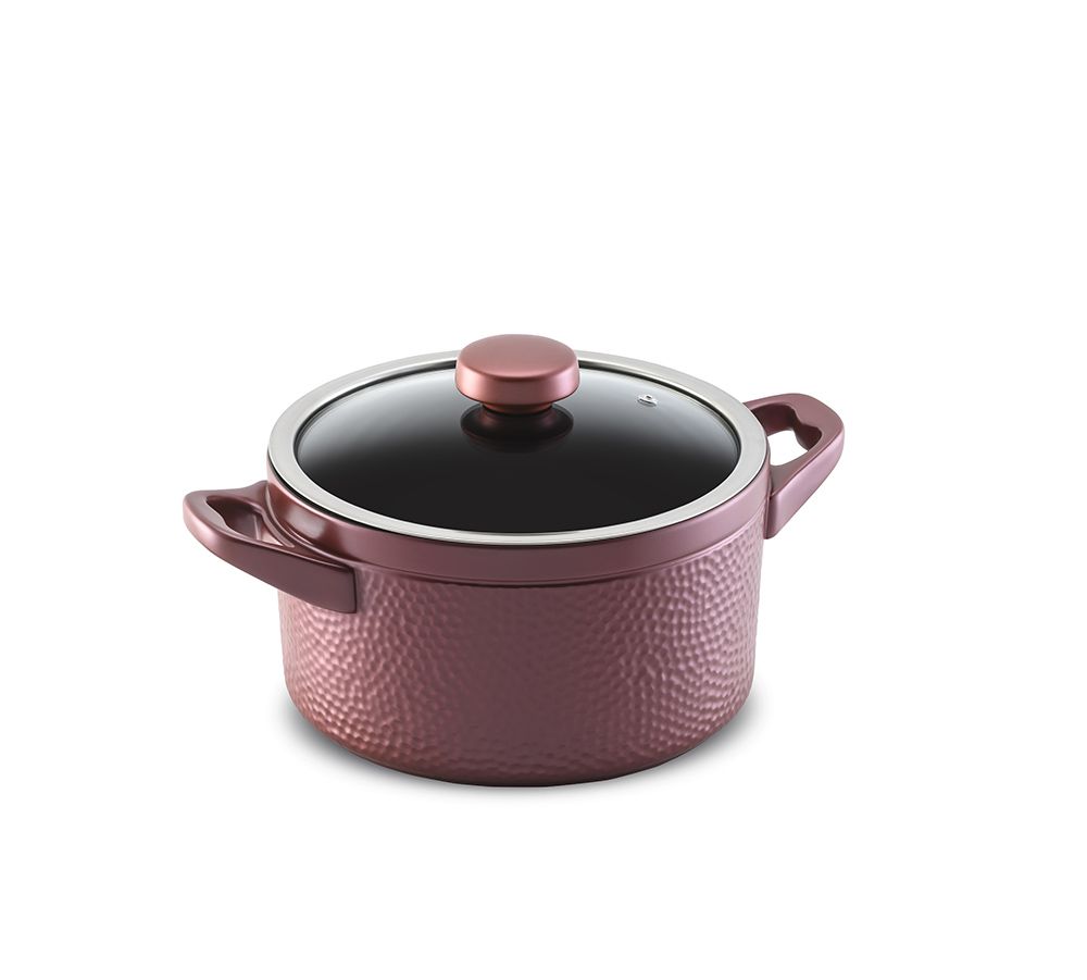 Caçarola Ceraflame Martelada 22cm 4 Com Paredes Altas E Abertura Grande