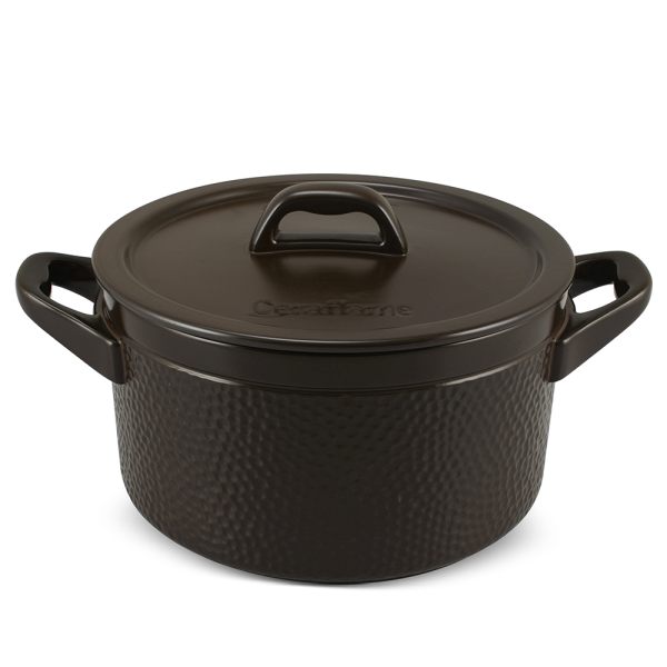 Caçarola Ceraflame Martelada 22cm 4 Com Paredes Altas E Abertura Grande