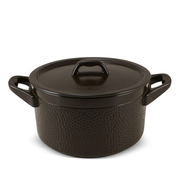 Caçarola Ceraflame Martelada 24cm 5 Com Paredes Altas E Abertura Grande