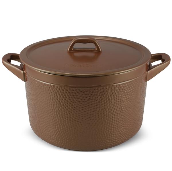 Caçarola Ceraflame Martelada 28cm 9 Com Paredes Altas E Abertura Grande