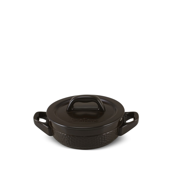 Caçarola Martelada 14cm 500ml - Chocolate Elas São Ideais Para O Preparo Individual De Refeições. Evita Desperdícios E Garante À Refeição Um Visual Único E Moderno. Além disso as panelas