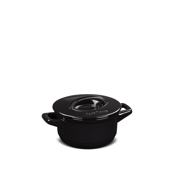 Caçarola Duo+ 14cm 900ml - Preto Com Paredes Altas E Abertura Grande