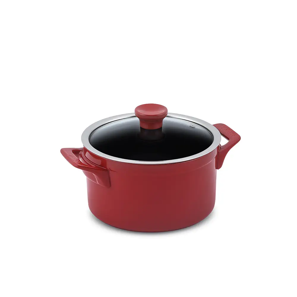 C18437646-CACAROLA-CLEAR-20CM-3000ML-POMODORO Caçarola Ceraflame Clear 20cm 3000ML Pomodoro (Indução) - Imagem 1