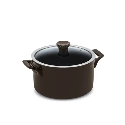 Caçarola Ceraflame Clear 22cm 4000ML Chocolate (Indução)