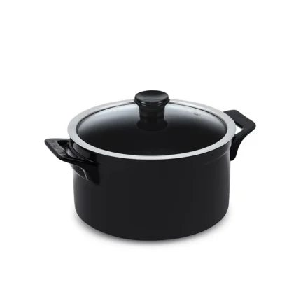 Caçarola Ceraflame Clear 22cm 4000ML Preto (Indução)