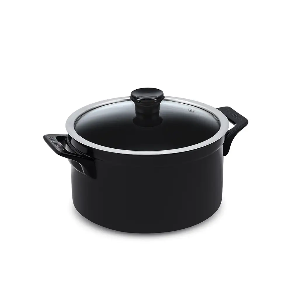 C18631141-CACAROLA-CLEAR-24CM-5000ML-PRETA Caçarola Ceraflame Clear 22cm 4000ML Preto (Indução) - Imagem 1