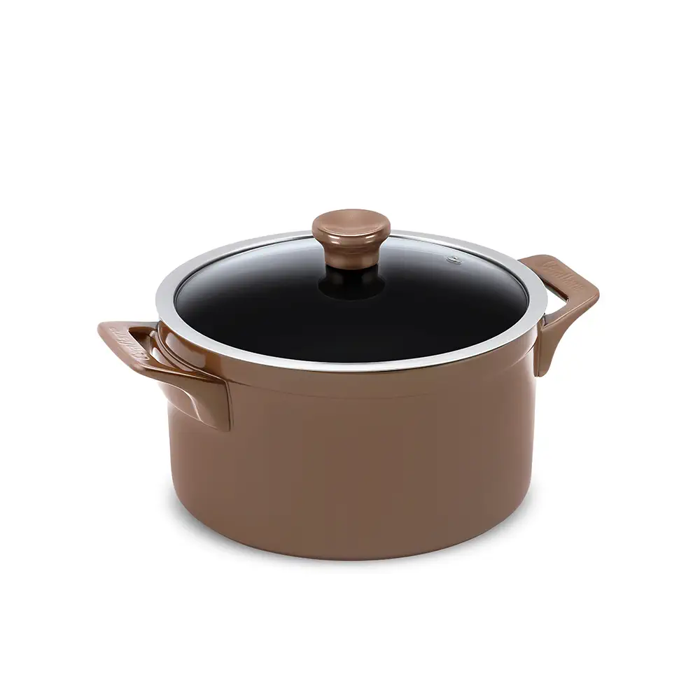 C186379423-CACAROLA-CLEAR-24CM-5000ML-COBRE Caçarola Ceraflame Clear 24cm 5000ML Cobre (Indução) - Imagem 1