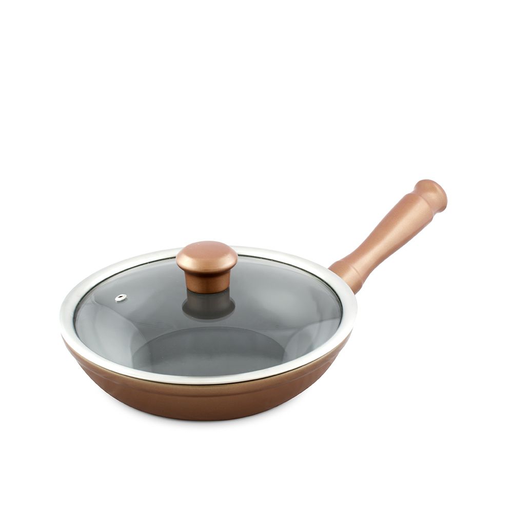 F2819423 - FRIGIDEIRA DUO 22CM 1000ML COBRE COM TAMPA FRIGIDEIRA DUO 22CM 1000ML COBRE COM TAMPA