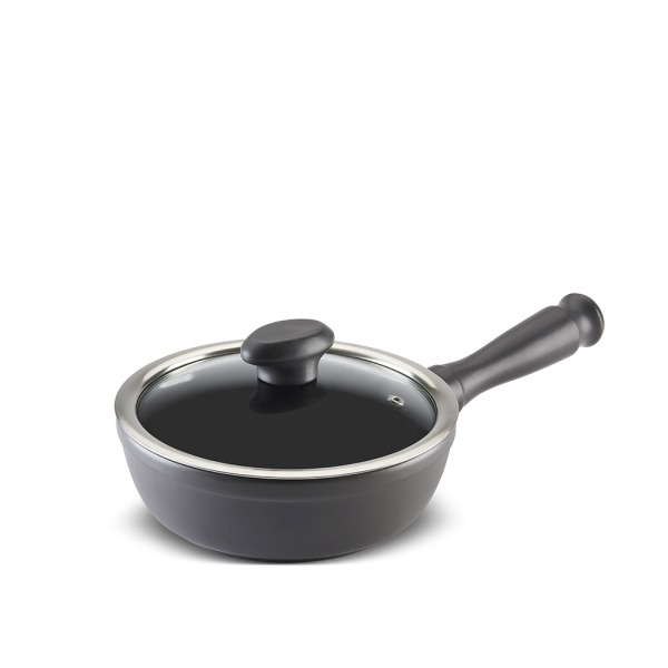 Frigideira Chef 18cm 900ml - Grafite Com Paredes Altas E Abertura Grande