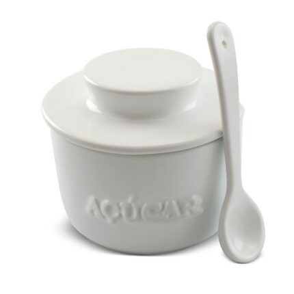 Açucareiro 350G com colher - branco