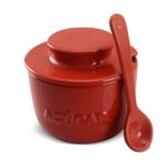 Açucareiro 350G com colher - Vermelho
