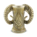 Caneco 600ml (Maçonaria-Bode) - Areia - Imagem 4