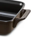 Assadeira Ceraflame Clear Retangular 34x25cm com Alça 3500ml - Chocolate - Imagem 2