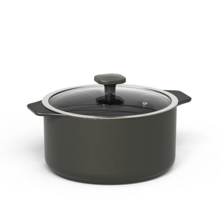 Caçarola de Cerâmica Slim Ceraflame 24cm 4400ml   - Onyx Gray