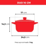 Jogo De Panelas De Cerâmica Ceraflame Duo (Smart) 5 peças - Baunilha - Imagem 5