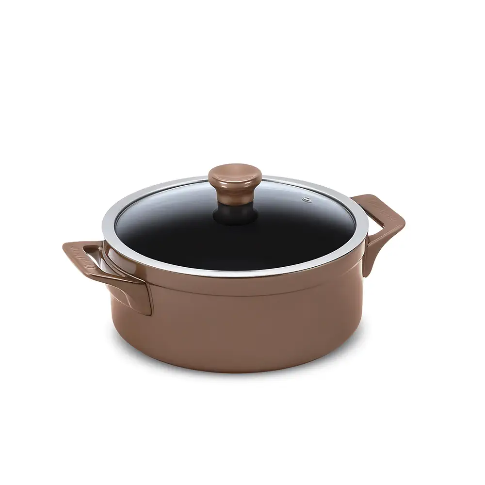 74f6bc682dac8f05152cc156c9581c0f.webp Risoteira Ceraflame Clear 24cm 3500ML Cobre (Indução) - Imagem 1