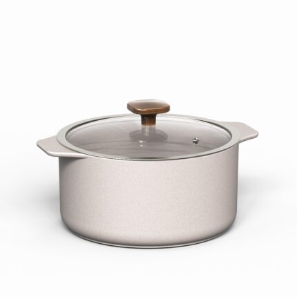 Caçarola de Cerâmica Slim Ceraflame 24cm 4400ml  - Baunilha