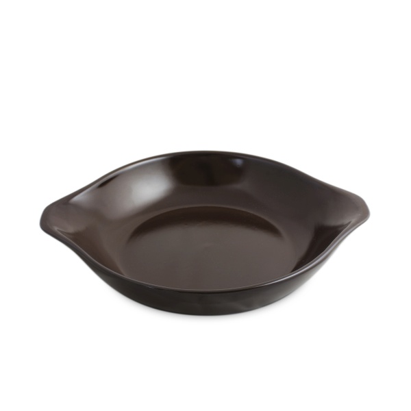 A4405-1.jpg Assadeira Redonda (com aba) 20cm 500ml - Chocolate - Imagem 1