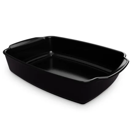 Assadeira Gusto Ceraflame Retangular  31x24x7,5cm 3500ml - Preto