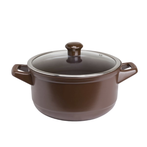 C1003545-1.jpg Caçarola Ceraflame Duo 24cm 4300ml - Chocolate - Imagem 1