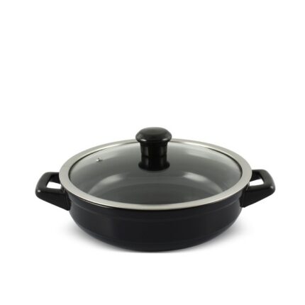 Caçarola Ceraflame Buffet Duo 24cm 1,9 Litros - Preto