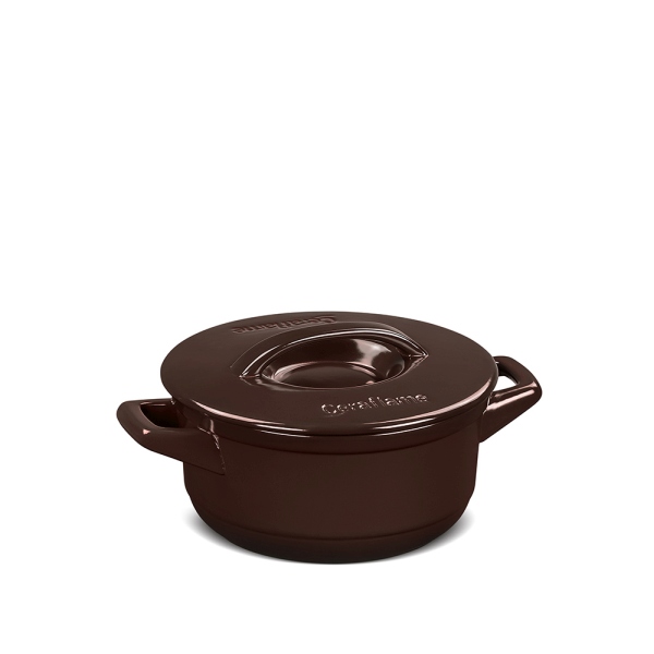 C1403585-1.jpg Caçarola Ceraflame Duo+ 18cm 1,5 Litros - Chocolate - Imagem 1