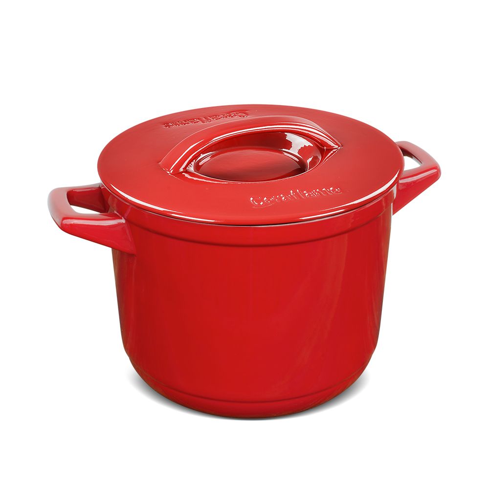 C14631686_cacarola_alta_24cm_pomodoro_duo-1.jpg Caçarola Ceraflame Alta Duo+ 24cm 7 Litros - Pomodoro - Imagem 1