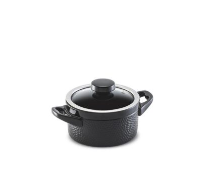 Caçarola Ceraflame Martelada 16cm 1,5 Litros  - Preto (Glass)