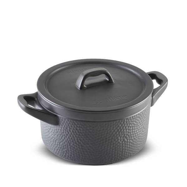 C16234484-1.jpg Caçarola Ceraflame Martelada 20cm 3,0 Litros - Grafite - Imagem 1