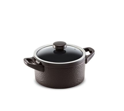 Caçarola Ceraflame Martelada 20cm3,0 Litros  - Chocolate (Glass)