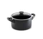 Caçarola Ceraflame Martelada 28cm  9500ML - Preto (Glass)