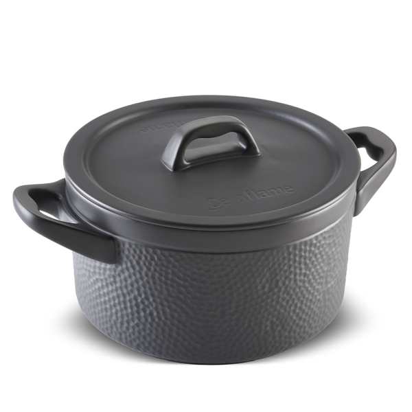 C16434484-1.jpg Caçarola Ceraflame Martelada 24cm 5,0 Litros - Grafite - Imagem 1