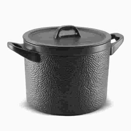 Caçarola Ceraflame  Alta Martelada 24cm 7,5 Litros  - Grafite