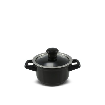 Caçarola Pequena Ceraflame Duo 14cm 900ml - Preto