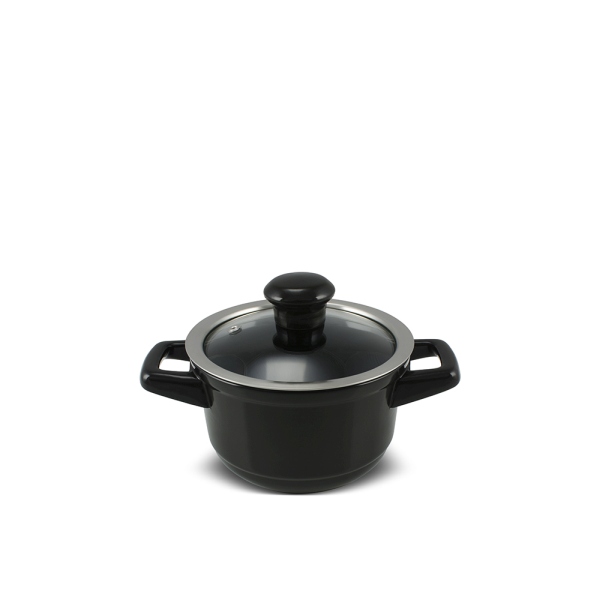 C17231141.jpg Caçarola Pequena Ceraflame Duo 14cm 900ml - Preto - Imagem 1