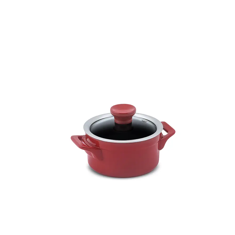 C18137646-CACAROLA-CLEAR-14CM-900ML-POMODORO-1.webp Caçarola Ceraflame Clear 14cm 900ML Pomodoro (Indução) - Imagem 1