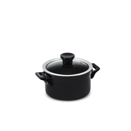 Caçarola Ceraflame Clear 16cm 1500ML Preto (Indução)