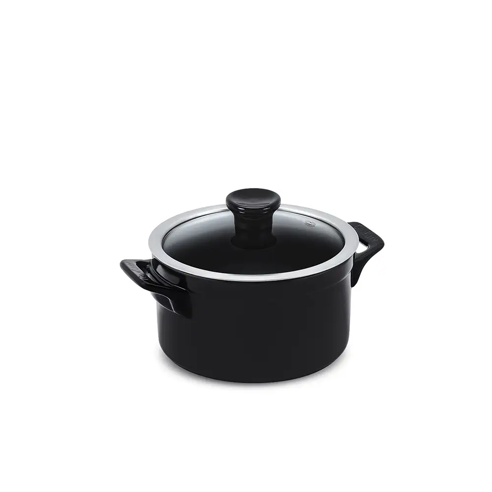 C18331141-CACAROLA-CLEAR-18CM-2000ML-PRETA-1.webp Caçarola Ceraflame Clear 18cm 2000ML Preto (Indução) - Imagem 1