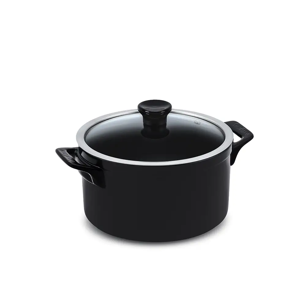 C18531141-CACAROLA-CLEAR-22CM-4000ML-PRETA.webp Caçarola Ceraflame Clear 20cm 3000ML Preto (Indução) - Imagem 1