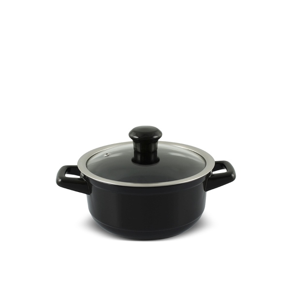 C973141.jpg Caçarola Ceraflame Duo 18cm 1500ml - Preto - Imagem 1