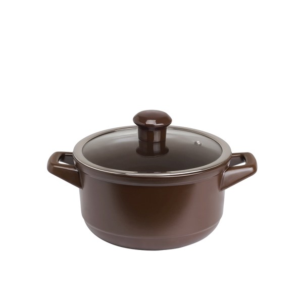 C983545-1.jpg Caçarola Ceraflame Duo 20cm 2500ml - Chocolate - Imagem 1