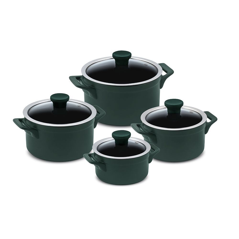 CONJUNTO-CLEAR-4-PCS-MATTE.jpg Jogo De Panelas De Cerâmica Ceraflame Clear 4 Peças - Matte - Imagem 1