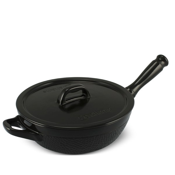 F4051181-1.jpg Frigideira Martelada 24cm 2,0 Litro - Preto - Imagem 1