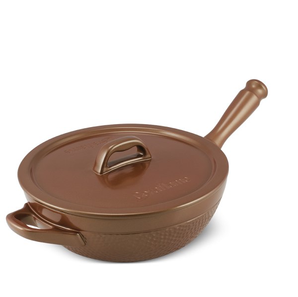F4057989-1.jpg Frigideira Martelada 24cm 2,0 Litro - Cobre - Imagem 1