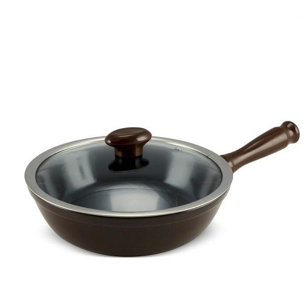 F4417545-1.jpg Frigideira Chef 24cm 1,8 Litros - Chocolate - Imagem 1