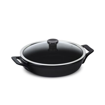 Frigideira Ceraflame Clear 28cm com alça 2500ml - Preto (Indução)