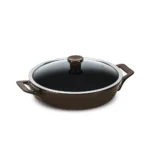 Frigideira com Alças Ceraflame Clear 28cm 2500ML - Chocolate (Indução)